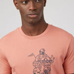 Camiseta Linear Cruise Dark Pink - ECRU