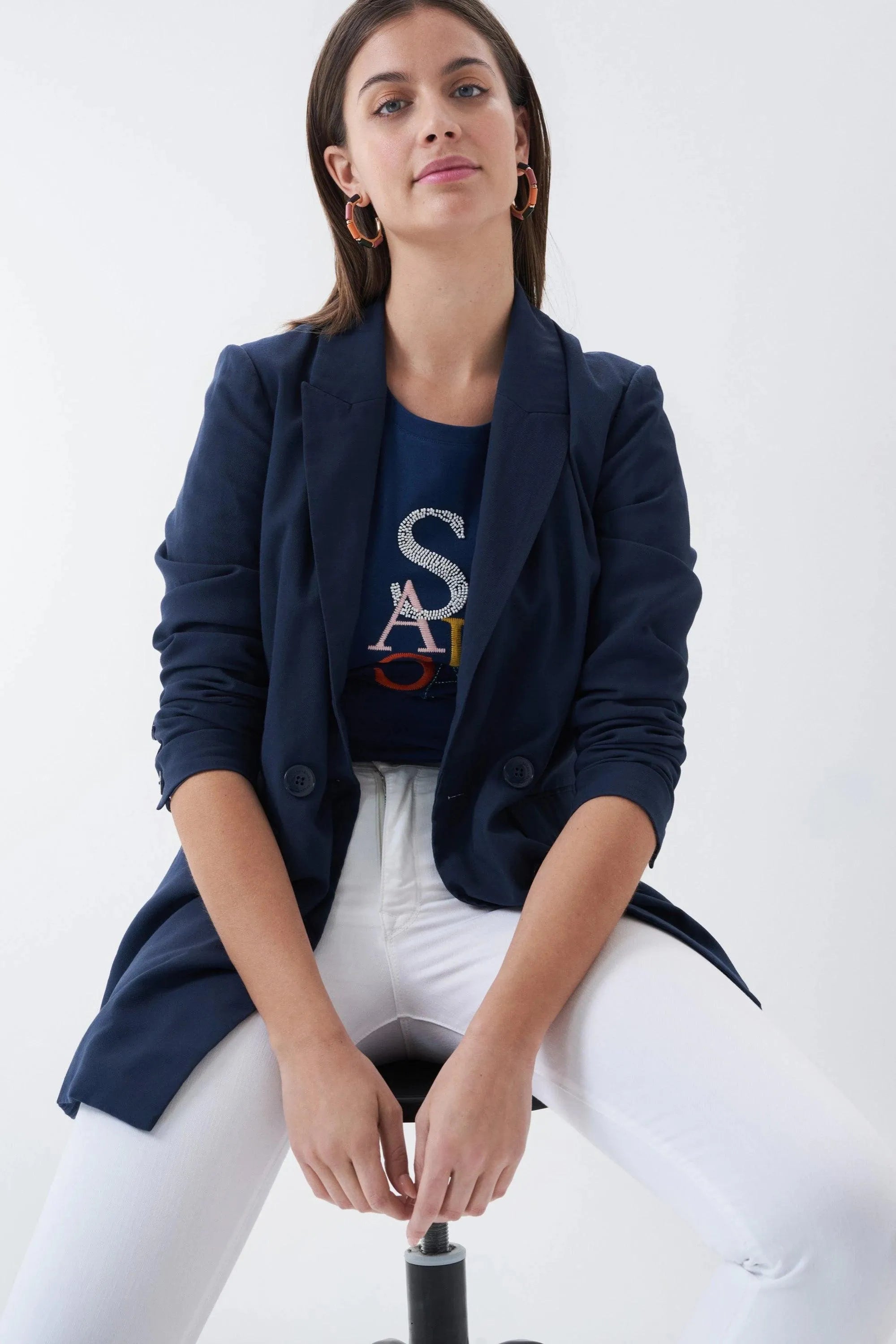 Camiseta Logo - ECRU