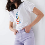 Camiseta Logo - ECRU