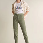 Camiseta Logo Salsa con Brillos - ECRU