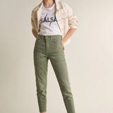 Camiseta Logo Salsa con Brillos - ECRU