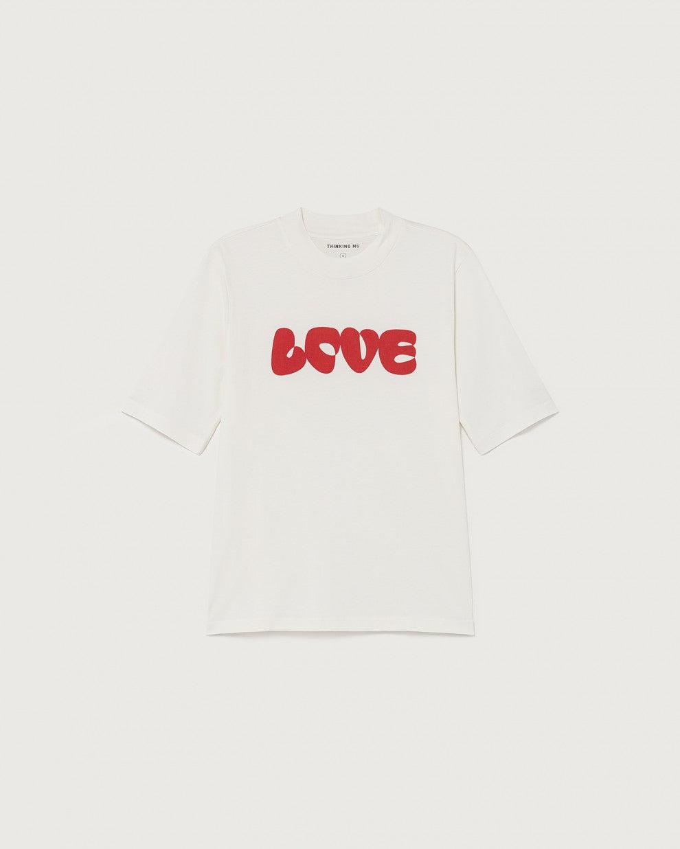 Camiseta Love - ECRU