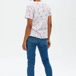 Camiseta Maggie Multi Pastel Leopard - ECRU