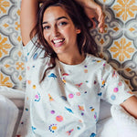 Camiseta Maggie Off-White Outerspace - ECRU