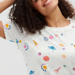 Camiseta Maggie Off-White Outerspace - ECRU