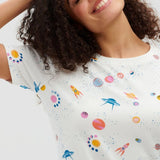 Camiseta Maggie Off-White Outerspace - ECRU