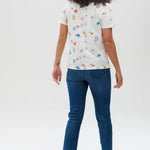 Camiseta Maggie Off-White Outerspace - ECRU