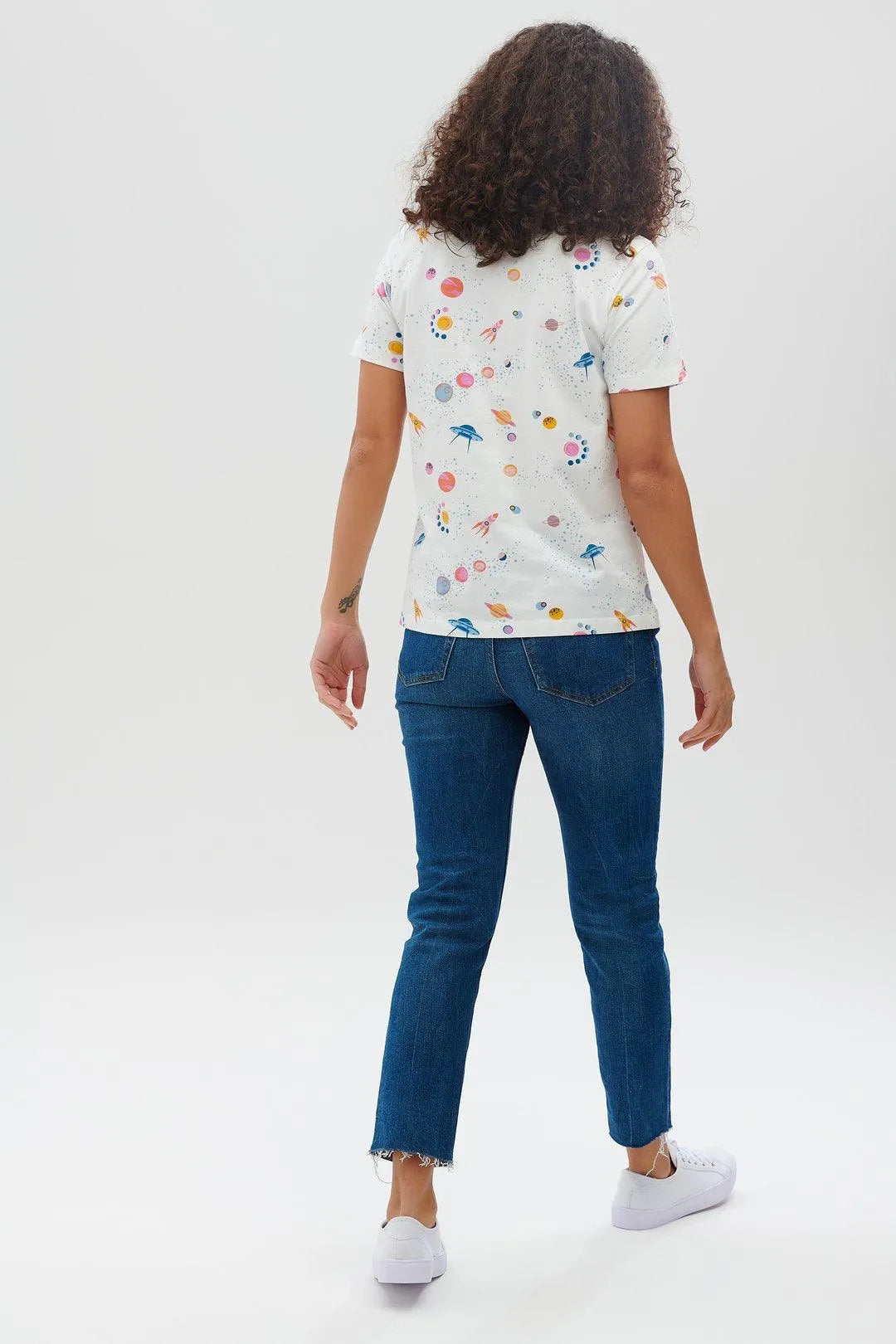 Camiseta Maggie Off-White Outerspace - ECRU