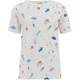 Camiseta Maggie Off-White/Multi Deep Sea - ECRU