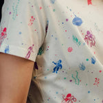 Camiseta Maggie Off-White/Multi Deep Sea - ECRU