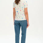 Camiseta Maggie Off-White/Multi Deep Sea - ECRU