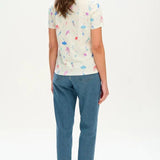 Camiseta Maggie Off-White/Multi Deep Sea - ECRU