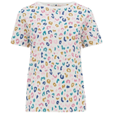 Camiseta Maggie Off-White/Multi Winter Leopard - ECRU
