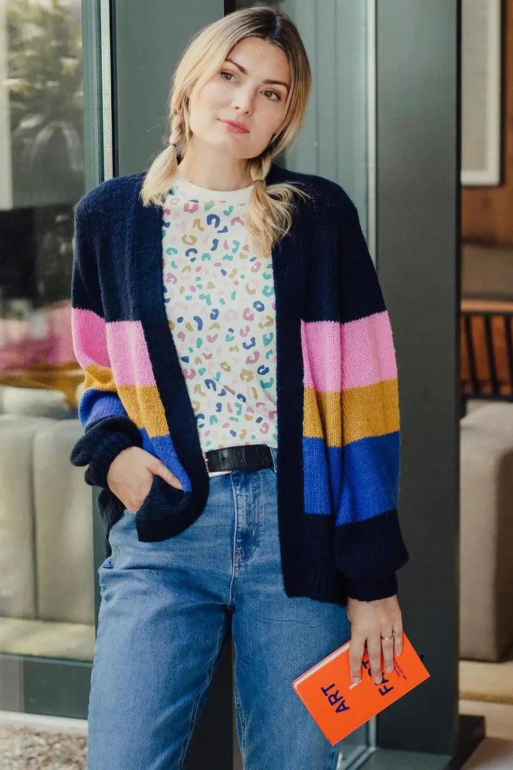 Camiseta Maggie Off-White/Multi Winter Leopard - ECRU