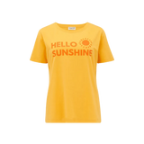 Camiseta Maggie Yellow Hello Sunshine - ECRU