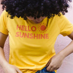 Camiseta Maggie Yellow Hello Sunshine - ECRU