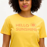 Camiseta Maggie Yellow Hello Sunshine - ECRU