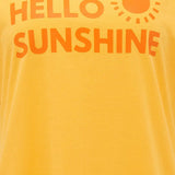 Camiseta Maggie Yellow Hello Sunshine - ECRU