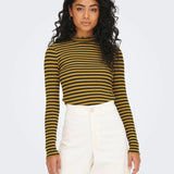 Camiseta Manga Larga Fransiska Dried Tobacco - ECRU