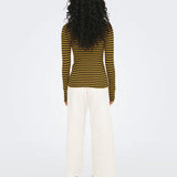 Camiseta Manga Larga Fransiska Dried Tobacco - ECRU