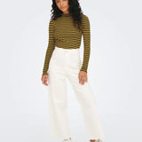 Camiseta Manga Larga Fransiska Dried Tobacco - ECRU