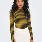 Camiseta Manga Larga Fransiska Dried Tobacco - ECRU