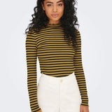 Camiseta Manga Larga Fransiska Dried Tobacco - ECRU