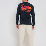 Camiseta Manga larga Marigold Navy - ECRU