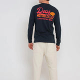 Camiseta Manga larga Marigold Navy - ECRU