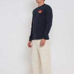 Camiseta Manga larga Marigold Navy - ECRU