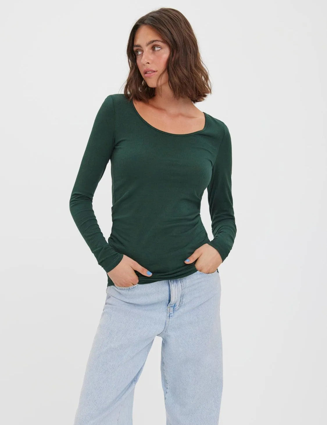 Camiseta Manga Larga Maxi Pine Grove - ECRU