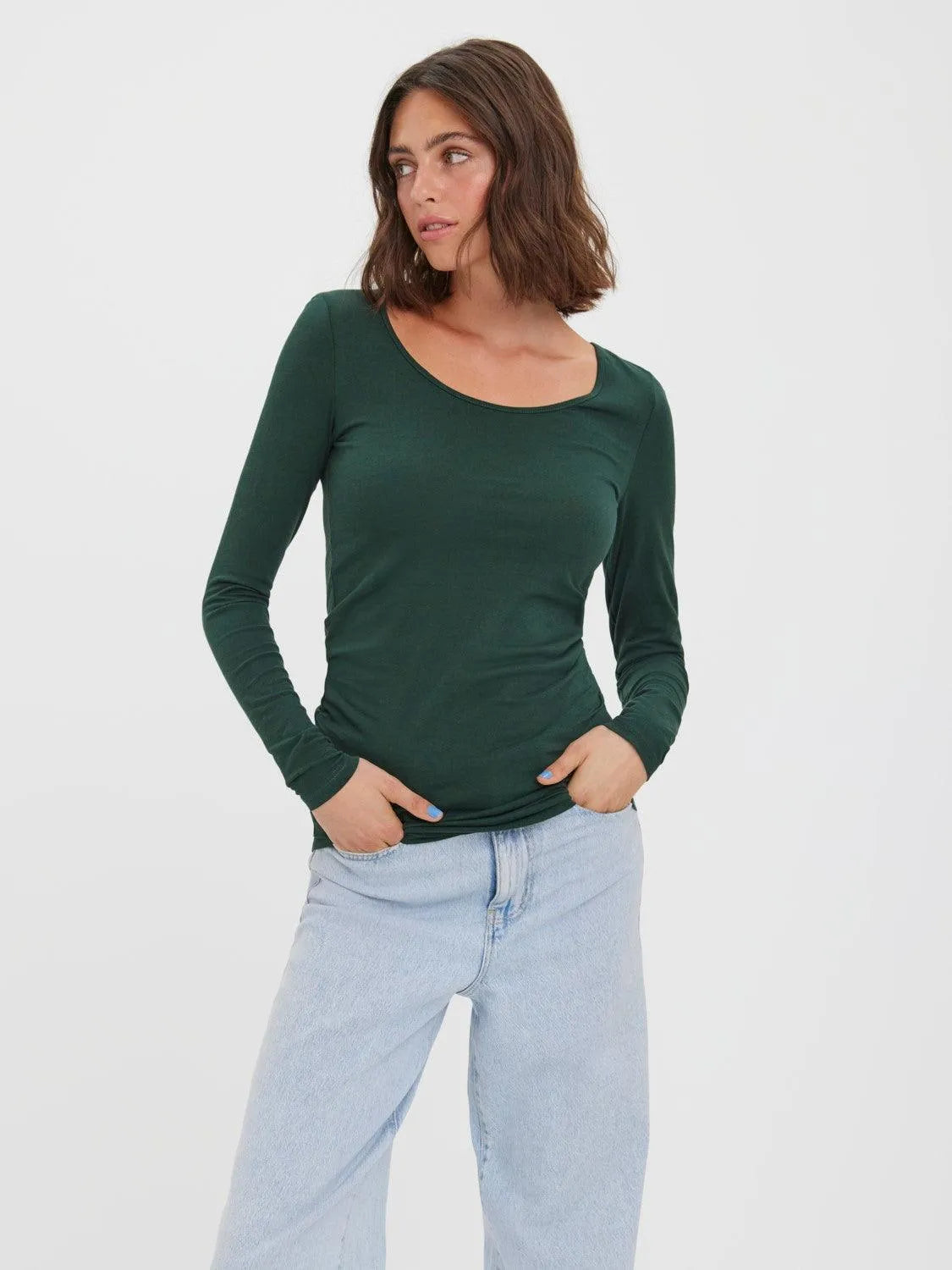 Camiseta Manga Larga Maxi Pine Grove - ECRU