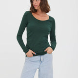 Camiseta Manga Larga Maxi Pine Grove - ECRU