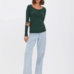 Camiseta Manga Larga Maxi Pine Grove - ECRU