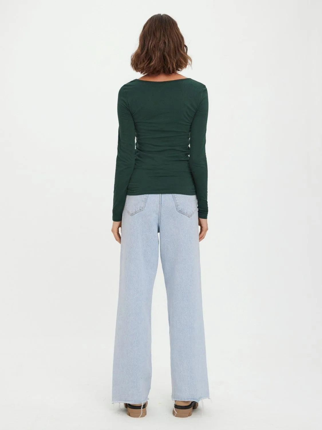 Camiseta Manga Larga Maxi Pine Grove - ECRU