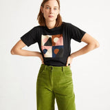 Camiseta Med Negra - ECRU