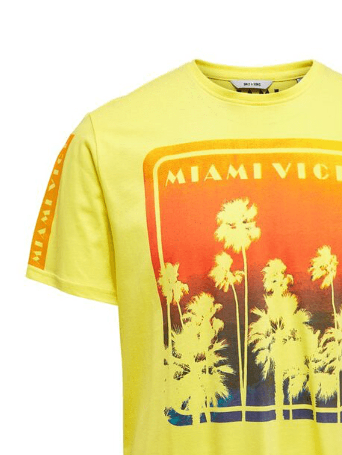 Camiseta Miami Vice - ECRU