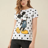 CAMISETA MICKEY CON LUNARES - ECRU
