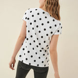 CAMISETA MICKEY CON LUNARES - ECRU