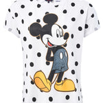 CAMISETA MICKEY CON LUNARES - ECRU