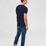 Camiseta Morgan Maritim Blue - ECRU