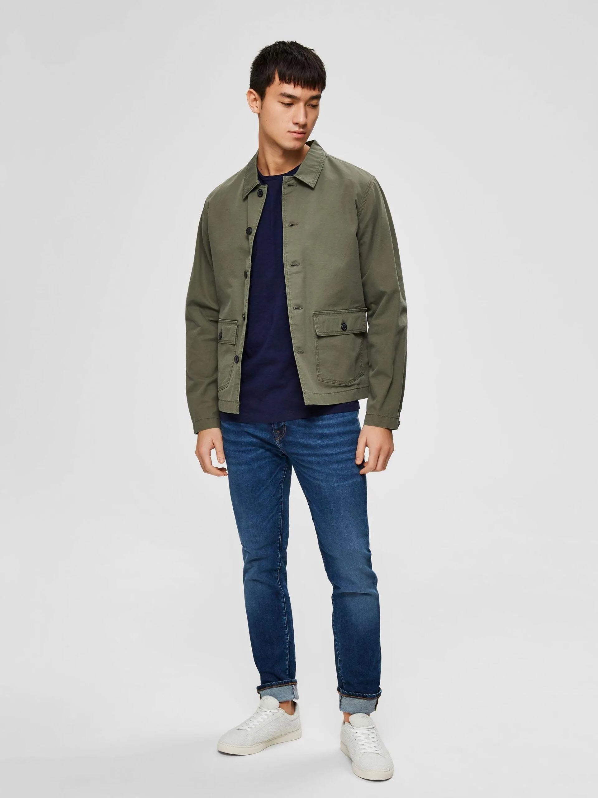 Camiseta Morgan Maritim Blue - ECRU