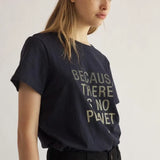 Camiseta Mujer Because Midnightnavy - ECRU