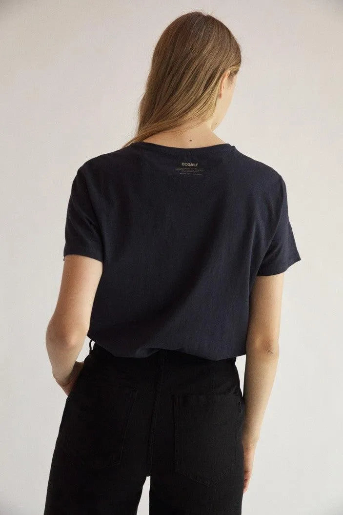 Camiseta Mujer Because Midnightnavy - ECRU