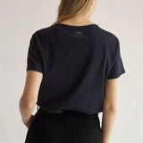 Camiseta Mujer Because Midnightnavy - ECRU