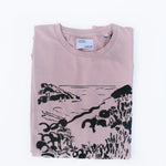 Camiseta Mujer Orgánica Pol Montserrat Playa - ECRU