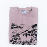 Camiseta Mujer Orgánica Pol Montserrat Playa - ECRU