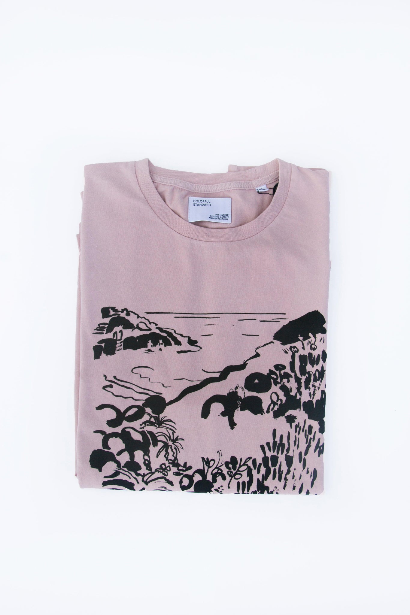 Camiseta Mujer Orgánica Pol Montserrat Playa - ECRU