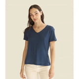 Camiseta Mus&Bombon Basieco Pico Corta Navy - ECRU