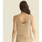 Camiseta Mus&Bombon Basieco Pico Tirantes Beige - ECRU
